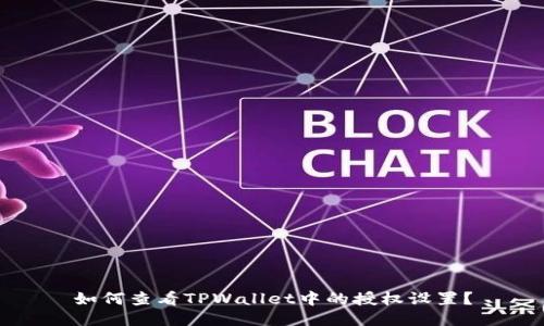 如何查看TPWallet中的授权设置？